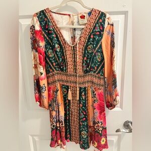 Anthropologie Farm Rio Colorful Patterned Garment